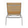 Cand 77.6" Long Metal Reclining  Armless Single Chaise Lounge with PVC-coated polyester Sling Seat and Wheels