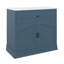 Meuble-lavabo 36 po avec lavabo en céramique, armoire de rangement pour salle de bain avec 2 portes et tablette réglable, structure en bois massif-1084609808