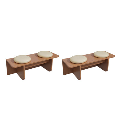 Banc rembourré en similicuir Raynia
