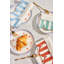 Jardin Embroidered Linen Scalloped Stripe Napkins-2032981001