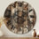Horloge murale rustique rustique