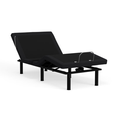 Metal Twin Xl Adjustable Bed: Glide Tech, Zero , Head Massages Bed Base With Voice Control, Gravity & 16-Button Remote