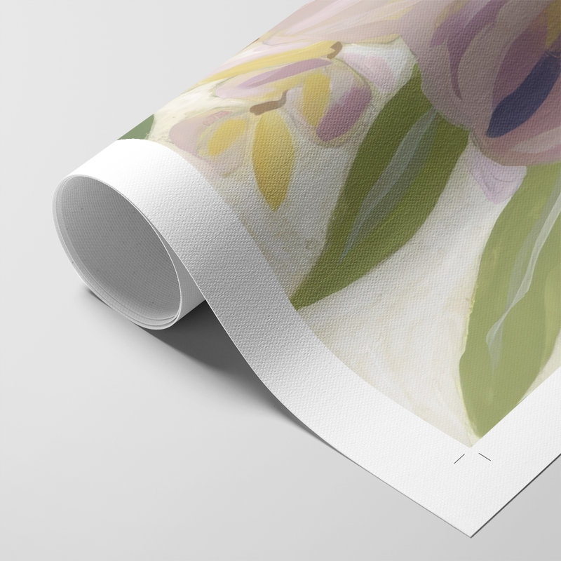 Orchidée tropicale brossée II - impression sur toile seulement - non encadrée, H 12 po x l 8 po