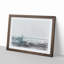 Solo Red Sailboat & Seascape in Abstract - Framed Print-55726374-55726376