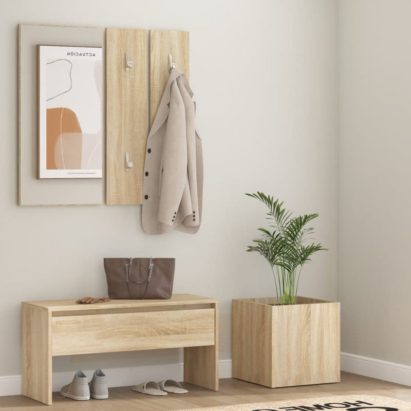 Jilek vidaXL Hallway Furniture Set Engineered Wood, Oak