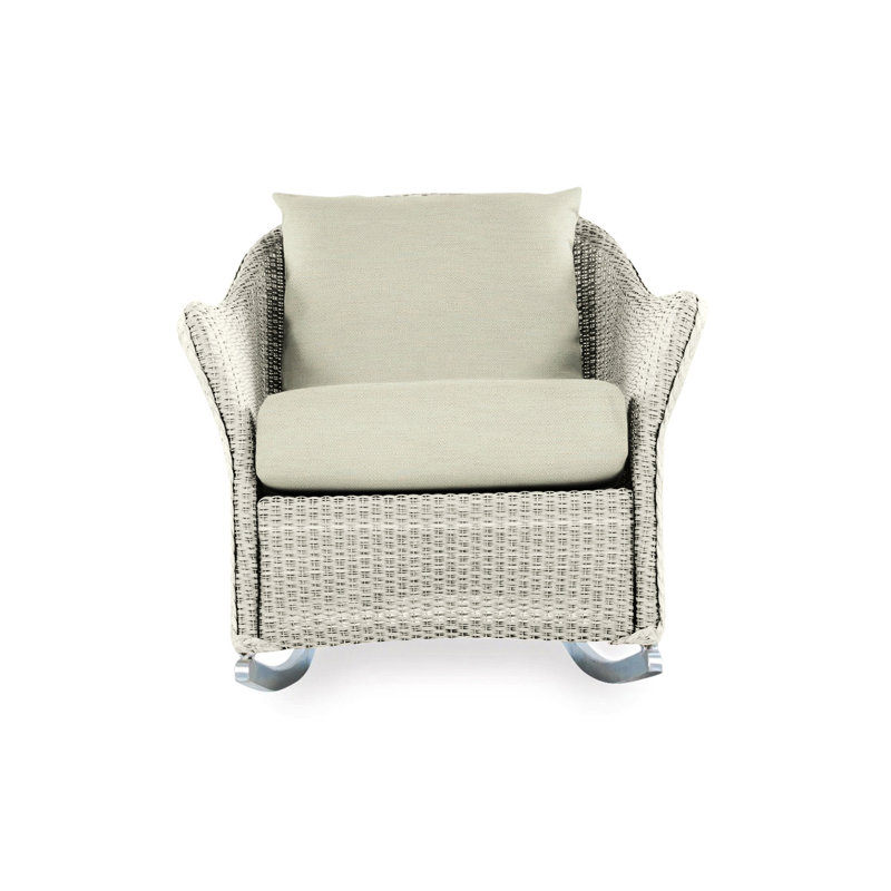 Weekend Retreat Outdoor Rocker Chair, Demo Oatmeal, Linen