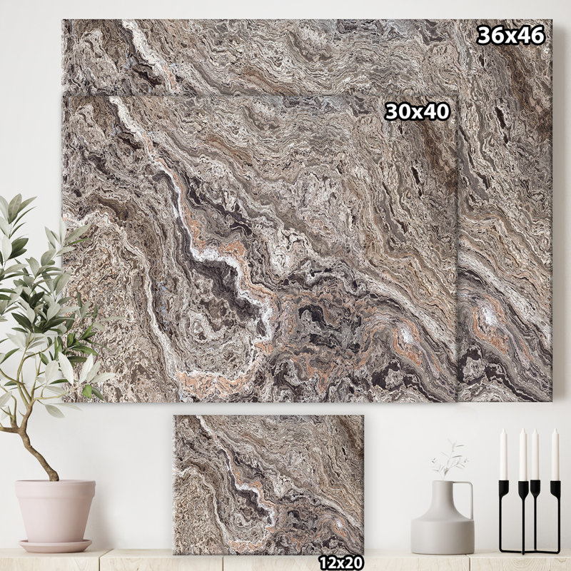 « Onyx travertin tile », impression sur toile, H 24 po x l 32 po x P 1 po