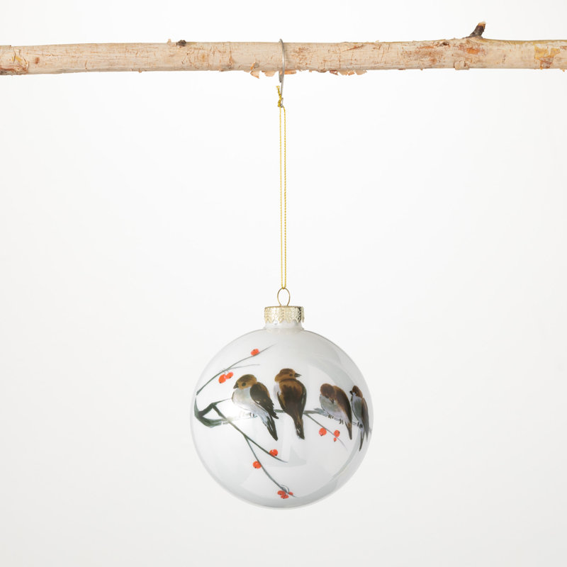 Ornement boule d'oiseau