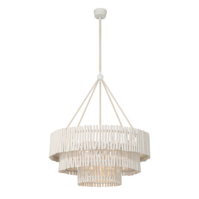 Lustre 9 lumières blanco