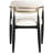 Eligah Vegan Leather Upholstered Dining Arm Chair-6766377-6766386