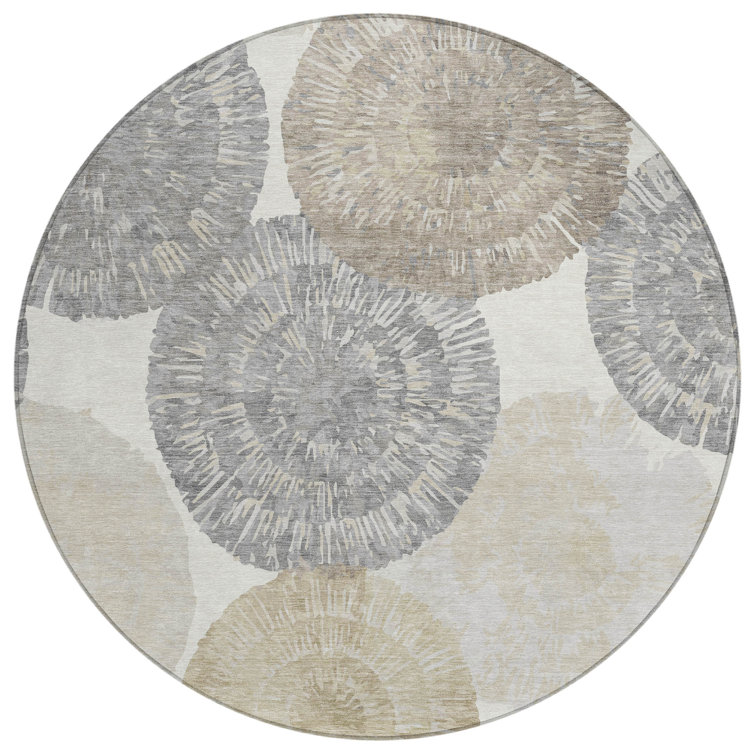 Machine Washable Indoor/Outdoor Adalaide ACN2351 Abstract Rug