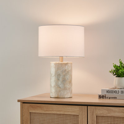 18’’ Natural Seashell Resin Table Lamp