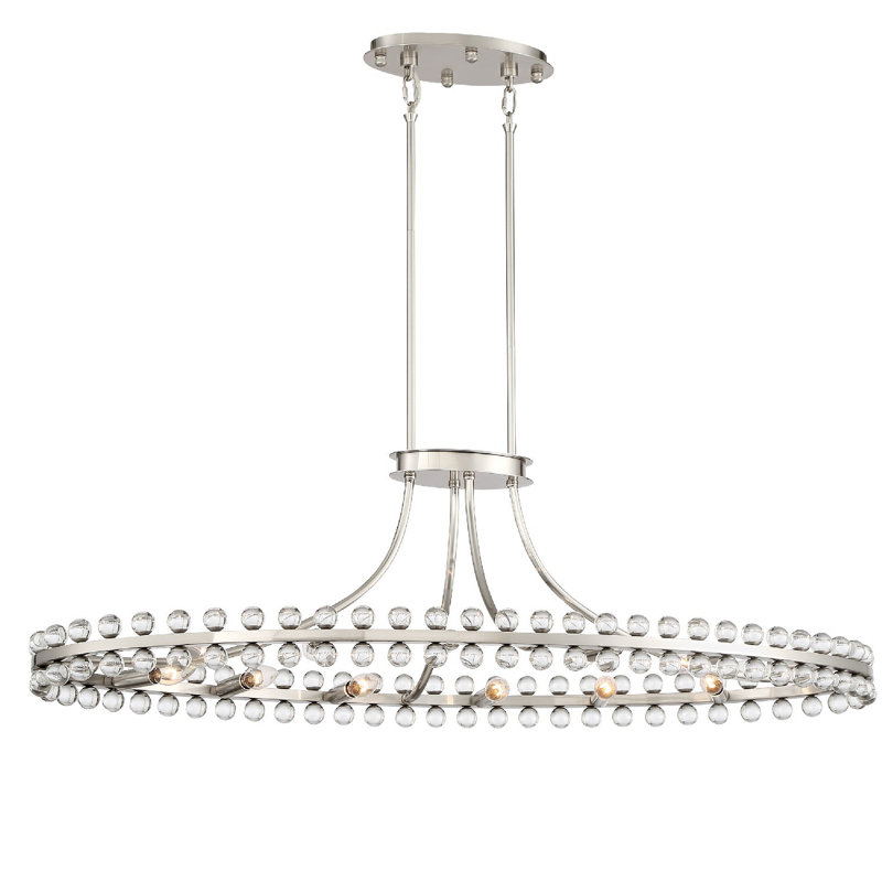Kristine 12 - Light Wagon Wheel Pendant with Crystal Accents, Nickel