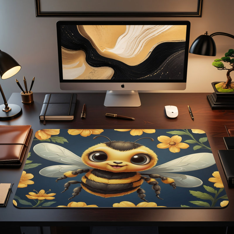 Polyester Desk Pad, 14.4x12.1