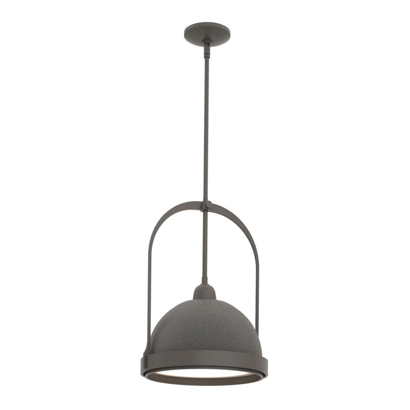Atlas 1 - Light Single Dome Pendant, Natural Iron, Dark Smoke