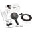 6-Inch Oil-Rubbed Bronze Rainfall Handheld Shower Head, 6 Spray Settings, Brass Swivel, Stainless Steel Hose