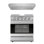 Cuisinière au gaz autoportante de 36 po en acier inoxydable avec hotte sous l'armoire Duro Kitchen