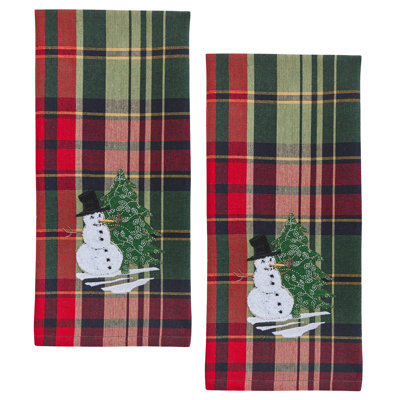  Ensemble de 2 torchons décoratifs Jack Frost