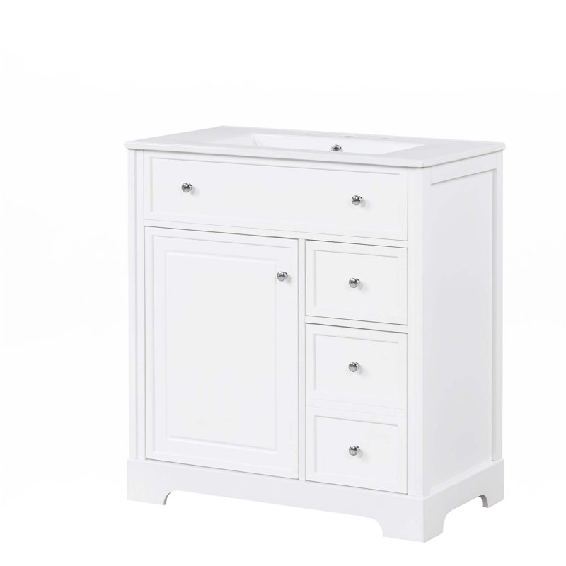 30" Bathroom Vanity With Sink Top
