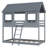 Bunk Bed With Roof, Window, Guardrail, Ladder-2063188065