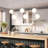 Large Milk glass globe pendant lights