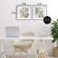 Olive Branches in Pastel, ensemble de 2 reproductions encadrées sous verre, design par Mona Grace-1508231628-1508231630