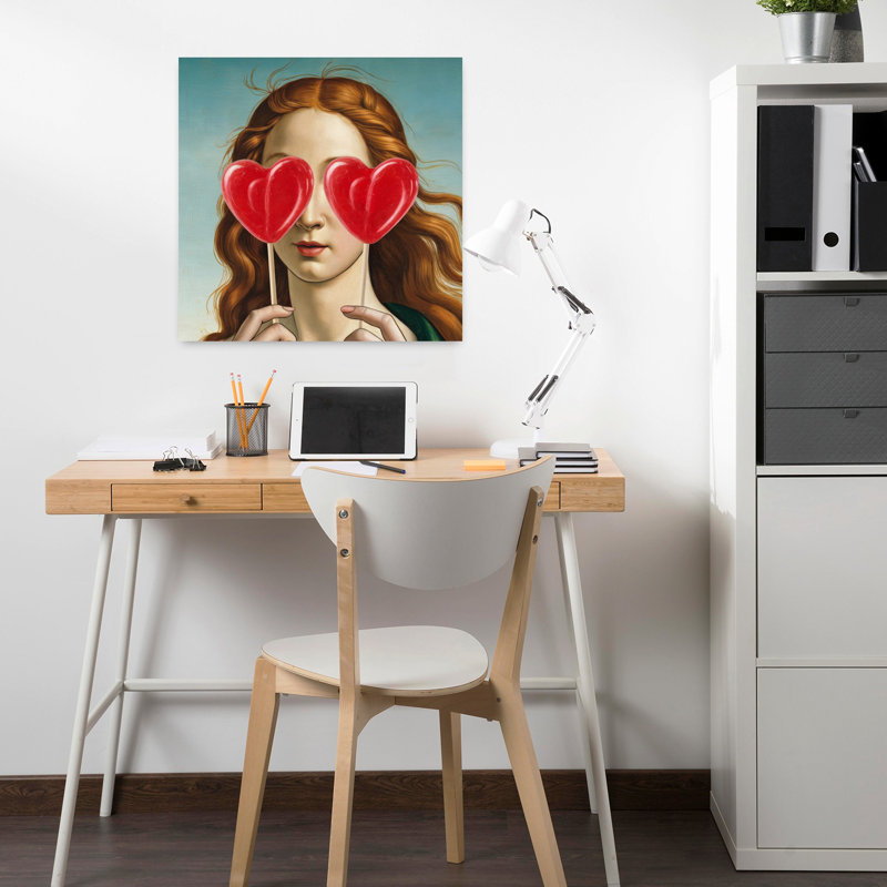 Art contemporain rétro, H 18 po x l 18 po