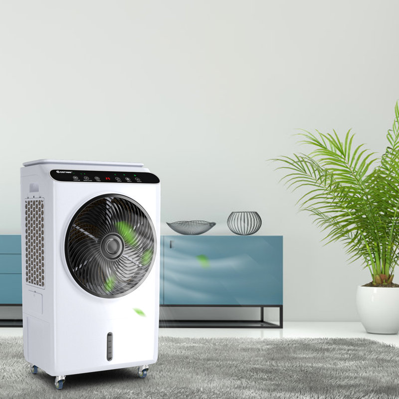 Ventilateur et humidificateur d'air portatif Costway avec télécommande 12 minuteur