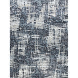 Abstract Area Rug in Grey