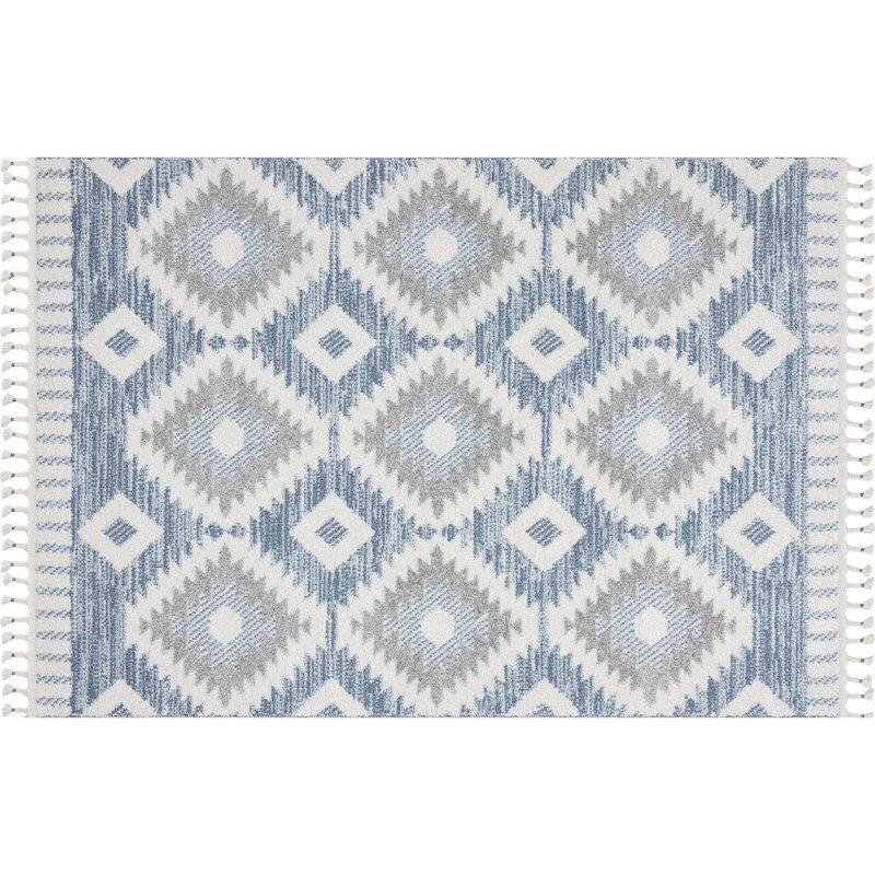 Mcnichols Geometric Indoor Rug, Rectangle 6' x 9'