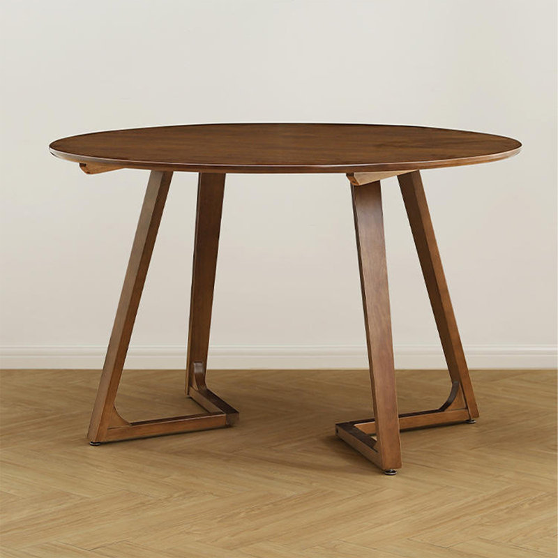 Table de salle à manger en bois massif brun noisette, H 29,53 po x L 39,37 po x l 39,37 po