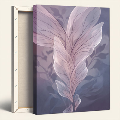 Purple Leaves Canvas Wall Art Oil Painting Print Set Of 1