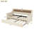 Twin Size Daybed with Trundle, Upholstered Daybed with Charging Station and LED Lights-434683441