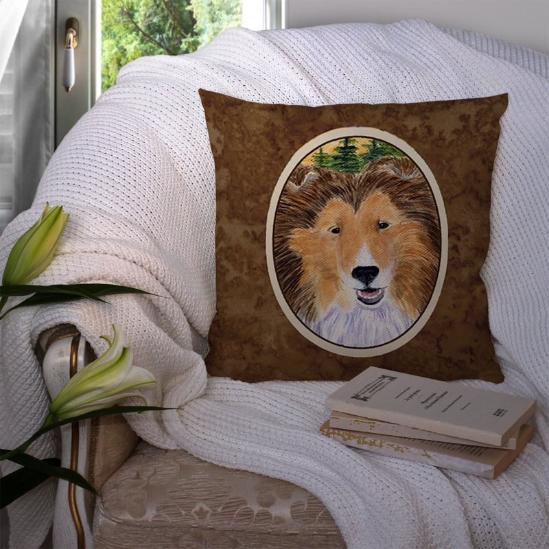Coussin décoratif intérieur/extérieur sheltie