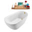 1501.1mm x 718.8mm Soaking Acrylic Bathtub-646655150