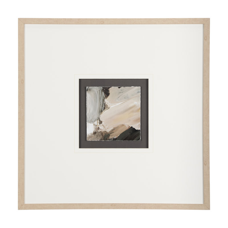 «Harmonic II» par Studio a, reproduction d'art encadrée texturée matte sous verre, Harmonique II (31 x 31)