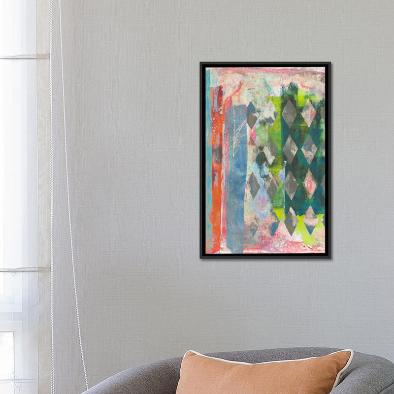« chartreuse après i », impression sur toile, H 26 po x l 18 po x P 1,5 po, Toile avec cadre noir, Pas de tapis