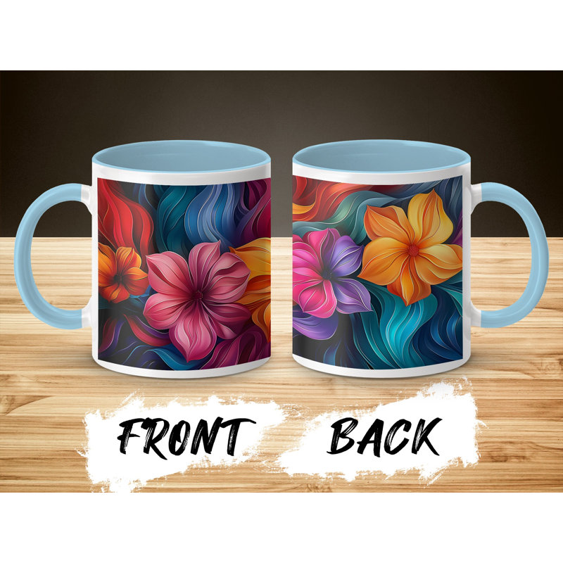 Ceramic Coffee Mug, Light Blue