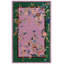 Tapis floral en laine / coton touffeté à la main Phaong - mauve / vert-336004772