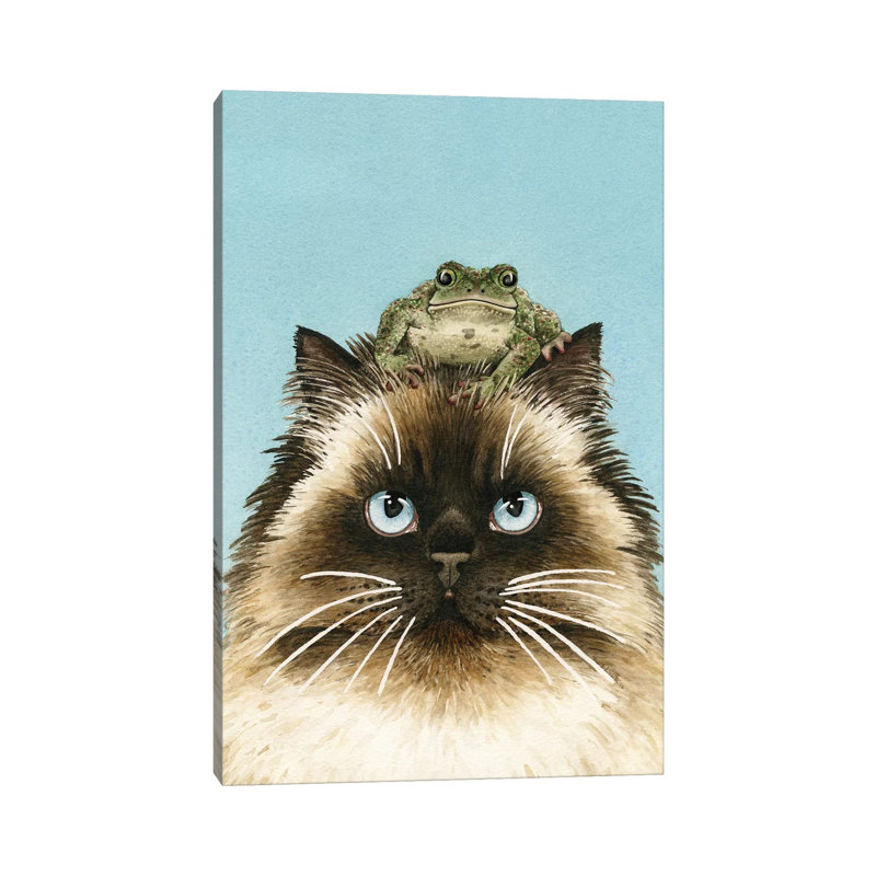 Hopping Mad by Tracy Lizotte - Painting on Canvas, Wrapped Canvas, 20.32 cm H x 30.48 cm W