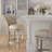 Tino Low Back Wood Swivel Stool-2001862295-2001862294