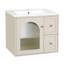 Meuble-lavabo mural avec lavabo en céramique-156187125