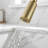 Stainless Steel 360-Degree Swivel Kitchen Faucet with Pull-Out Spray Head and Deck Plate