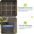3 Pieces Patio Furniture Set, Rattan Outdoor Furniture with 2 Upholstered Chairs and Coffee Table, Conversation Bistro Set for Garden, Backyard, Porch, Brown and Blue-1786930124-1786930127