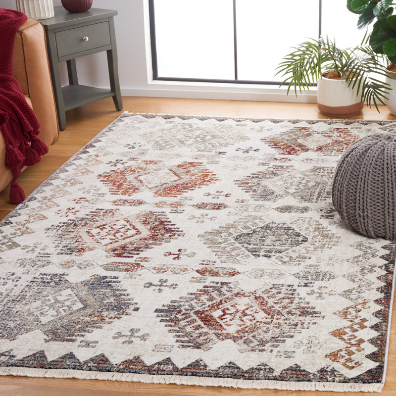 Tapis marocain rétro performance perse, Rectangle 5 pi 3 po x 7 pi 7 po