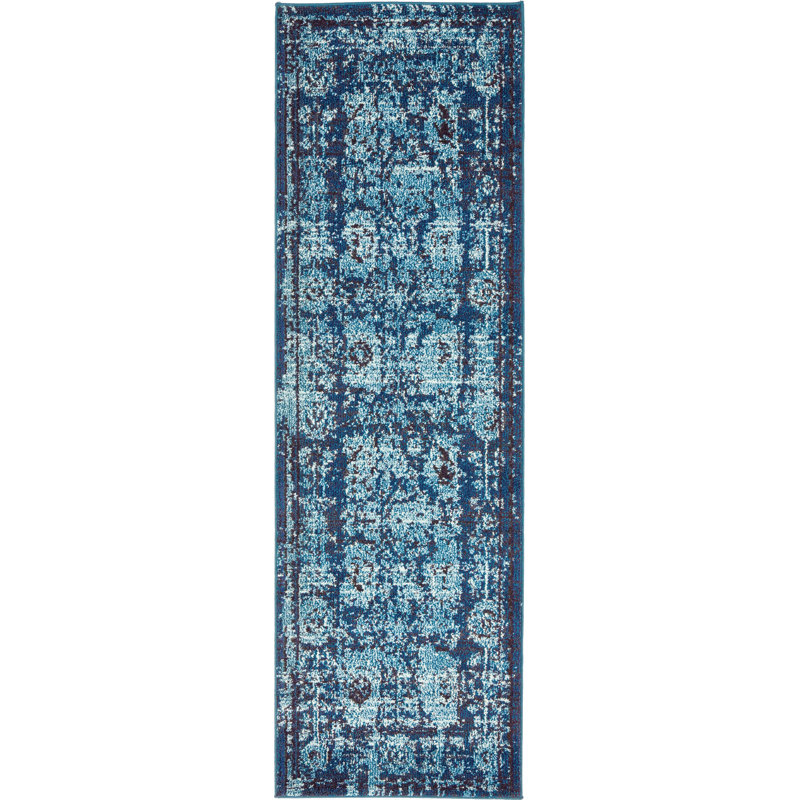 Colfin Washable Floral Indoor Rug, Runner 2'2" x 6'9"