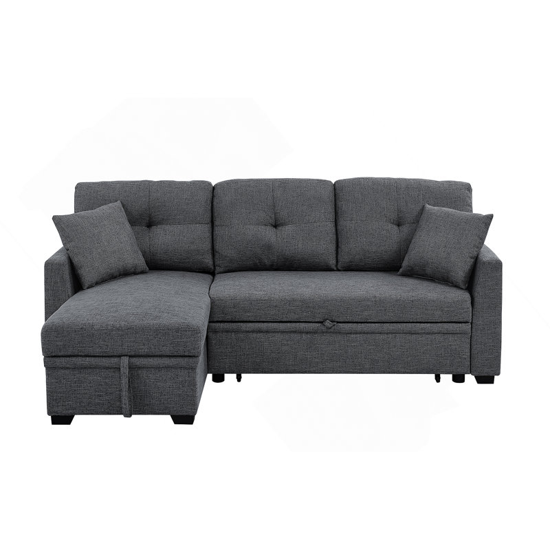 Canapé-lit coulissant, Polyester gris