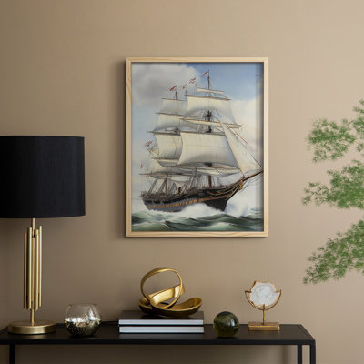 NAUTICAL Series LXXIV Framed Print - Solid Wood