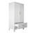 60" H Steel Garage Storage Cabinet with Drawer and Hanging Rod, Bright White-1377484592-1377484595