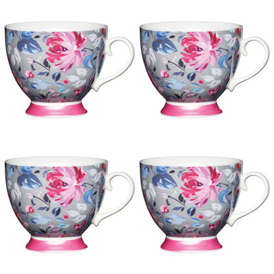 Floral Bone China Mug